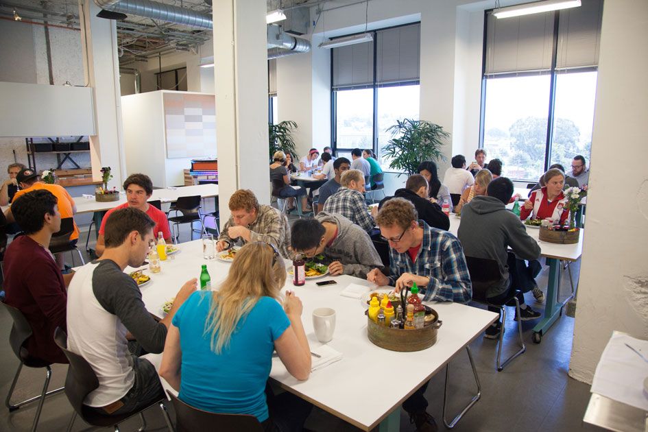 Lunch at Asana is made by their two friendly full-time chefs, Donnie Thompson and Kim Pak. ‘Nobody here is under the delusion that we deserve personal chefs. They’re amazing to have around the office and all the more special because they bring just as much passion for their craft to work as any designer or engineer.’