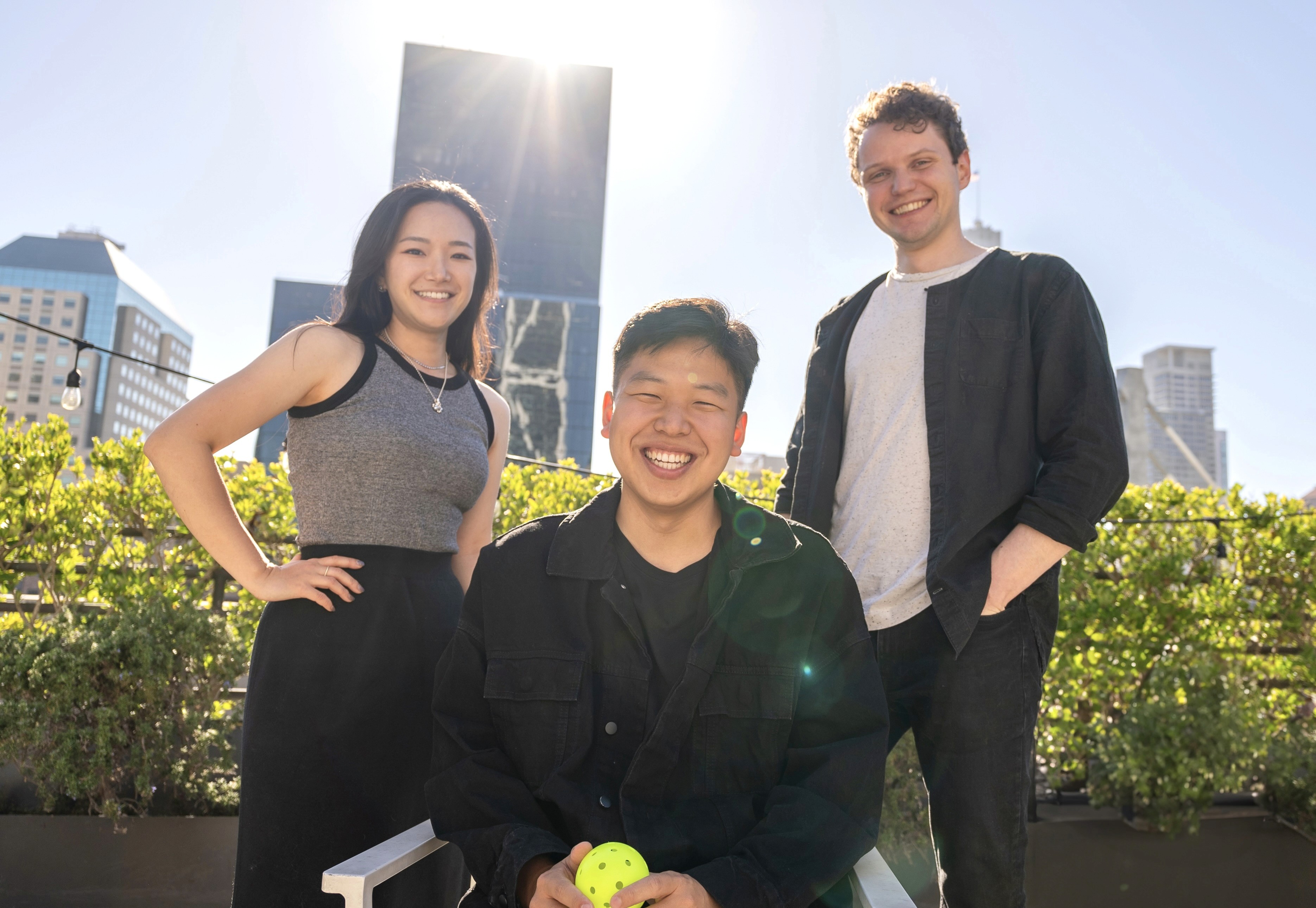 Bezi’s founding team, from left to right: Cecilia Uhr, Julian Park, Denys Bastov. Bezi raised a $13M Series A led by Benchmark to empower 3D designers.