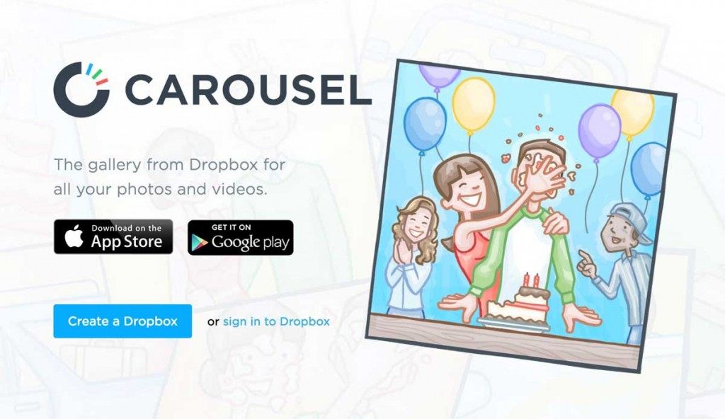 Dropbox’s photo-centric service, Carousel
