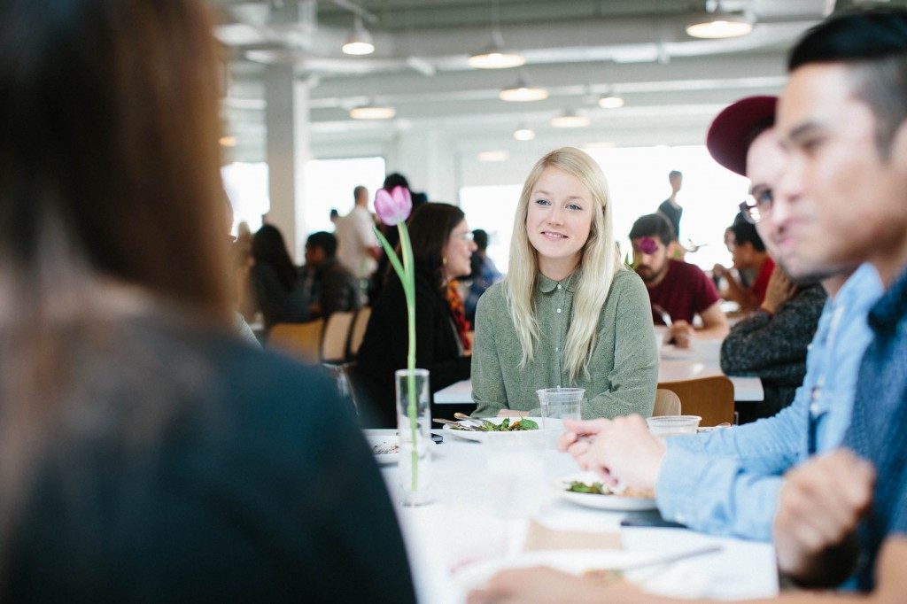 Airbnb has an in-house chef that prepares breakfast, lunch and dinner for the team every day.