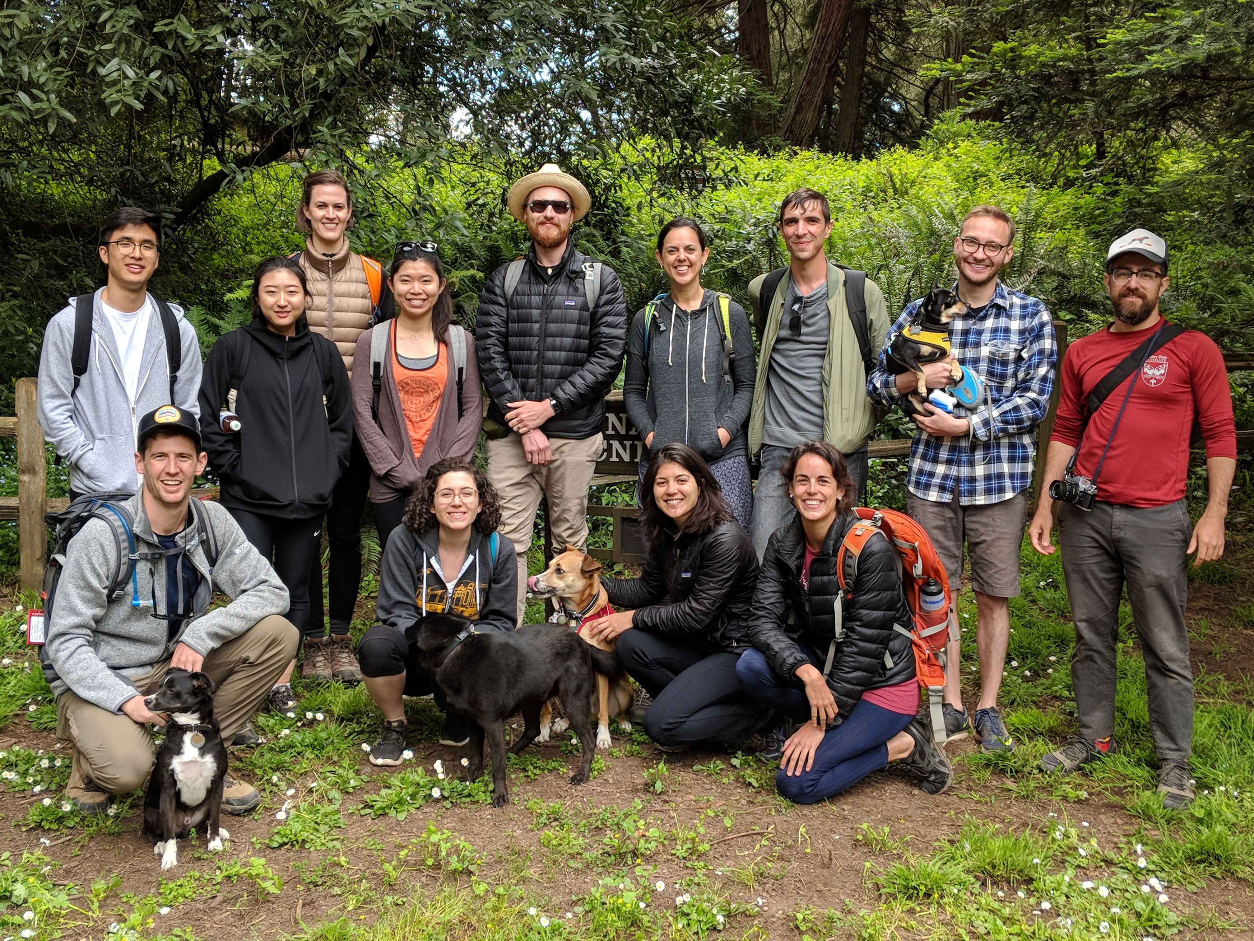 Alissa and her team on a hike | Photo by Jesse Dodds