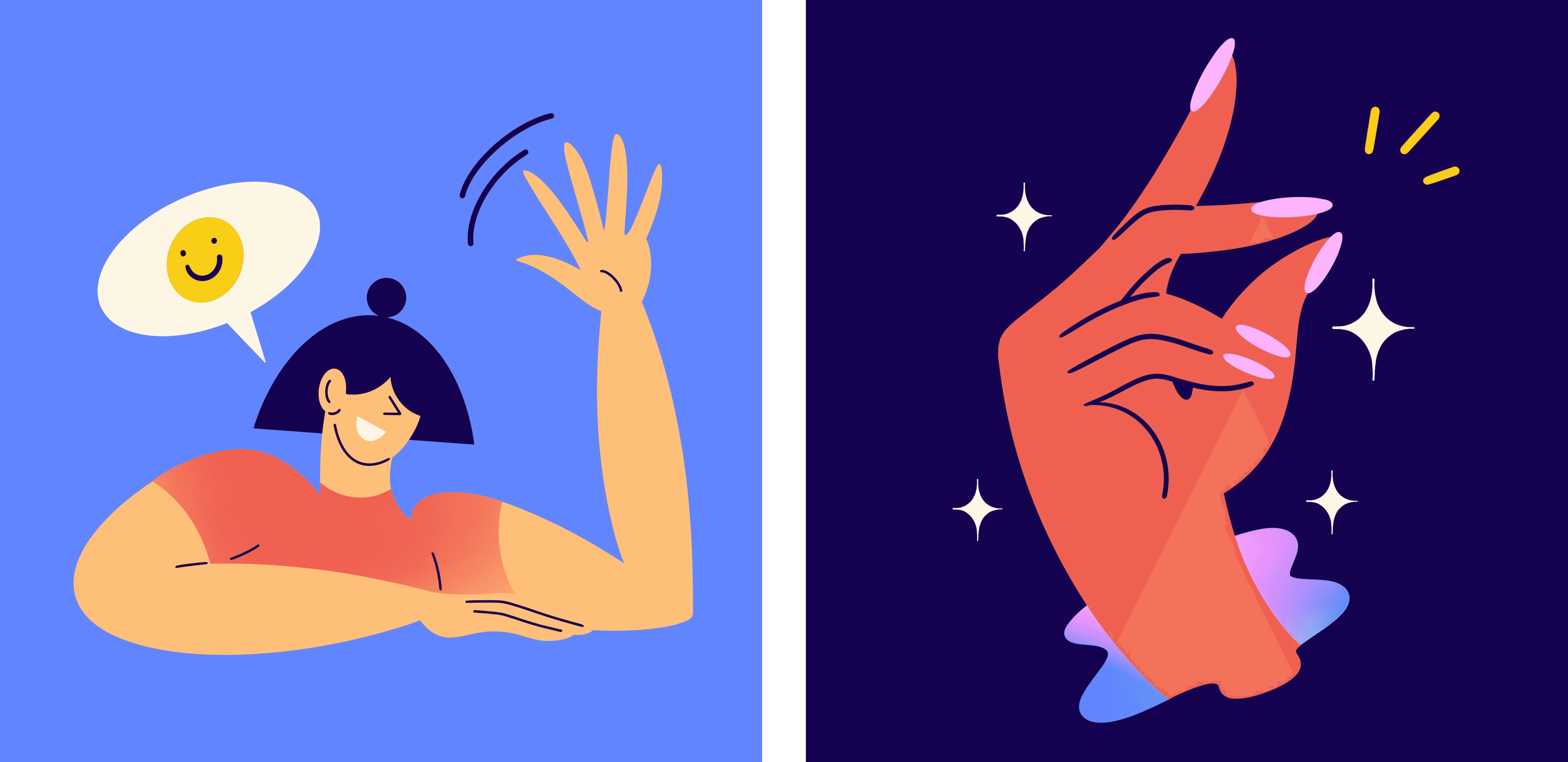 Featuring vibrant colors, fluid curves, and a playful energy, Forma's illustrations bring a human perspective to their products and offerings.